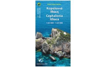 Hiking Maps Ionian Islands Anavasi Topo Island Map 9.3, Cephalonia/Kefaloniá, Ithaca/Itháki/Ithaka 1:65.000/1:25.000 Anavasi