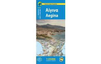 Hiking Maps Aegean Islands Anavasi Topo Island Map 10.00, Aígina/Ägina 1:25.000 Anavasi