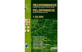 Road & Street Atlases Peloponnes Straßen- & Wanderatlas 1:250.000 / 1:50.000 Anavasi