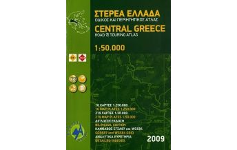 Straßenkarten Griechenland Greece Central road & touring atlas Anavasi