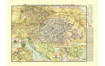 Nachdrucke historischer Karten f&b Spezialkarte Ausztria-Magyarorszag/Österreich-Ungarn 1907, 1:1.500.000 freytag & berndt Budapest