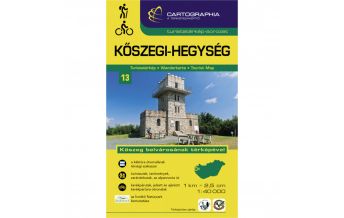 Hiking Maps Burgenland Cartographia Ungarn Wanderkarte 13, Kőszegi-hegység/Günser Gebirge 1:40.000 Cartographia Magyarország