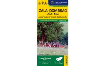 Hiking Maps Hungary Szarvas-Wanderkarte Zalai-Dombság Déli Rész 1:50.000 Cartographia Magyarország