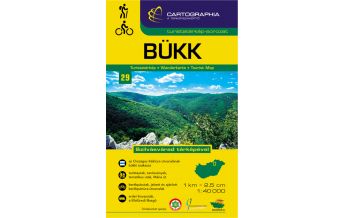 Hiking Maps Hungary Cartographia-Wanderkarte 29, Bükk 1:40.000 Cartographia Magyarország