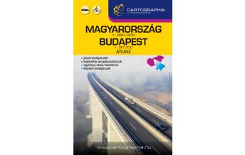 Reise- und Straßenatlanten Ungarn - Budapest. Magyarország + Budapest 1:250.000 / 1:20.000 Cartographia Magyarország