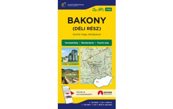 Hiking Maps Hungary Cartographia Wanderkarte TT3, Bakony - Déli Rész/Süd 1:40.000 Cartographia Magyarország