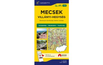 Wanderkarten Ungarn Cartographia Wanderkarte TT15, Mecsek 1:40.000 Cartographia Magyarország