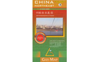 Road Maps China Northeast, Regional Geographical Map Gizi Map