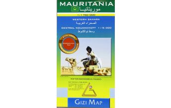 Road Maps Mauritania, Geographical Map Gizi Map