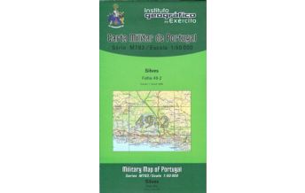 Hiking Maps Portugal Carta Militar de Portugal 49-2, Silves (Algarve) 1:50.000 CIGeoE