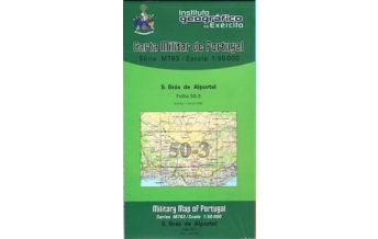 Hiking Maps Portugal Carta Militar de Portugal 50-3, S. Brás de Alportel (Algarve) 1:50.000 CIGeoE
