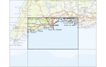 Hiking Maps Portugal Carta Militar de Portugal 52-4, Portimão (Algarve) 1:50.000 CIGeoE