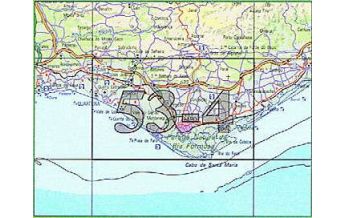 Hiking Maps Portugal Carta Militar de Portugal 53-4, Faro (Algarve) 1:50.000 CIGeoE
