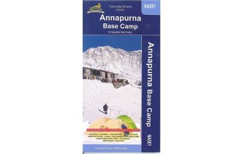 Wanderkarten Himalaya Himalayan Map House Trekking Map 500 Nepal - NA-501 - Annapurna Base Camp 1:50.000 Himalayan MapHouse