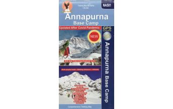 Hiking Maps Himalaya Himalayan Map House Trekking Map 500 Nepal - NA-501 - Annapurna Base Camp 1:50.000 Himalayan MapHouse