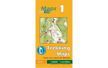 Hiking Maps Georgia Geoland Trekking Map 1 Georgien - Omalo, Pass Abano, Mt. Diklosmeta 1:50.000 Geoland