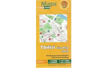 City Maps Geoland City Map Tbilisi/Tiflis and Surroundings 1:10.000 1:100.000 Geoland