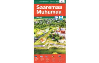 Straßenkarten Baltikum Tourist Map Estland - Saaremaa, Muhumaa 1:190.000 E.O.Map