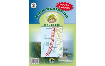 Cycling Maps Nida - Klaipeda 1:30.000 Briedis