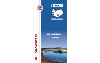 Hiking Maps Iceland MM Island Atlaskort 15, Veiðivötn 1:100.000 Mal og menning