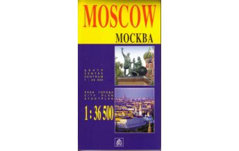 City Maps Jana Seta City Map - Moscow 1: 36.500 Jana Seta