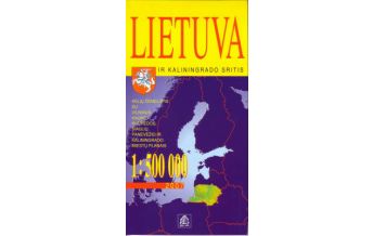 Road Maps Baltic states Jana Seta Map - Litauen Lietuva Lithuania  1:500.000 Jana Seta