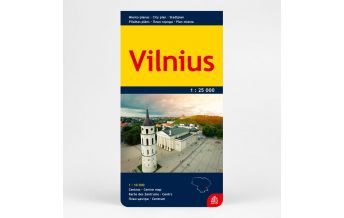 Stadtpläne Jana Seta City Plan Litauen - Vilnius 1:25.000/1:10.000 Jana Seta