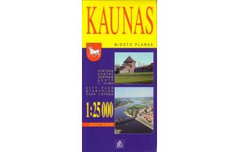 Stadtpläne Jana Seta City Plan - Kaunas 1:25.000 Jana Seta