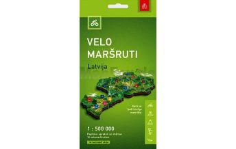 Cycling Maps Cycling Routes Tourism Map Latvia 1:500.000 Jana Seta