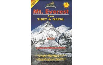 Wanderkarten Himalaya Mount Everest from Tibet and Nepal 1:40.000 Himalayan MapHouse