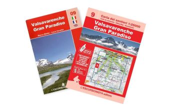 Wanderkarten Italien Carta dei sentieri 9, Valsavarenche, Gran Paradiso 1:25.000 L'Escursionista