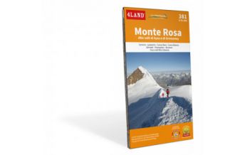 Hiking Maps Switzerland 4Land Wanderkarte 381, Monte Rosa 1:25.000 4Land