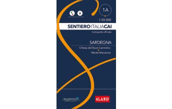 Long Distance Hiking 4Land-Karte SICAI 1a Sardegna/Sardinien 1:50.000 4Land