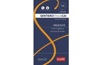 Weitwandern 4Land-Karte SICAI 7a Piemonte/Piemont 1:50.000 4Land
