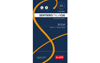Long Distance Hiking 4Land-Karte SICAI 2a Sicilia/Sizilien 1:50.000 4Land
