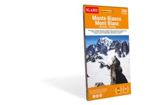Hiking Maps Switzerland 4Land Wanderkarte 388, Monte Bianco/Mont Blanc 1:25.000 4Land