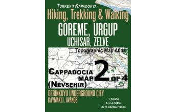 Hiking Maps Turkey Hiking, Trekking & Walking Atlas 2 of 4, Göreme, Ürgüp, Uçhisar, Zelve 1:50.000 Createspace