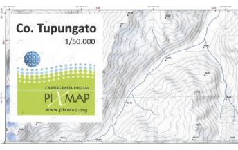 Wanderkarten Südamerika PixMap topografische Karte Cerro Tupungato 1:50.000 PixMap
