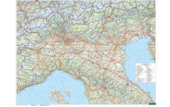 Italien Wandkarte: Italien Nord 1:500.000 Freytag-Berndt u. Artaria KG Planokarten