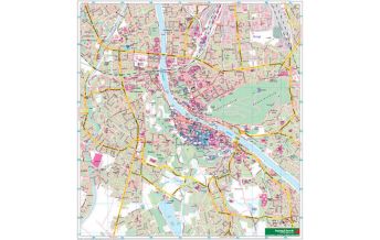 f&b Road Maps Wandkarte: Salzburg Stadt 1:7.500 Freytag-Berndt u. Artaria KG Planokarten