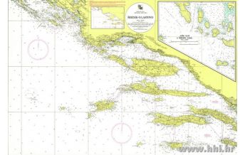 Seekarten Kroatien und Adria Kroatische Seekarte 153 Sibenik - O. Lastovo 1:200.000 Hrvatski Hidrografski Institut