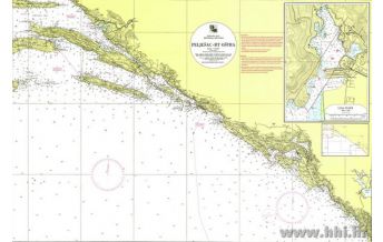 Nautical Charts Croatia and Adriatic Sea Kroatische Seekarte 154 - Ploce - Bar 1:200.000 Hrvatski Hidrografski Institut