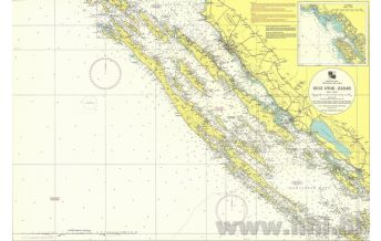 Nautical Charts Croatia and Adriatic Sea Kroatische Seekarte 100-20 - Dugi Otok - Zadar 1:100.000 Hrvatski Hidrografski Institut