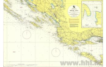 Nautical Charts Croatia and Adriatic Sea Kroatische Seekarte 100-21 - Šibenik - Split 1:100.000 Hrvatski Hidrografski Institut