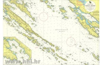 Nautical Charts Croatia and Adriatic Sea Kroatische Seekarte  512 - Kornat - Murter 1:40.000 Hrvatski Hidrografski Institut
