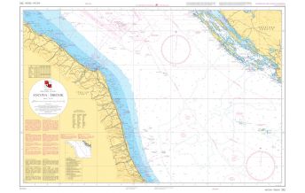Nautical Charts Croatia and Adriatic Sea Ancona - Sibenik 1:350.000 Hrvatski Hidrografski Institut