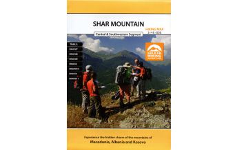 Wanderkarten Balkan Shar Mountain - Central & Southwestern Segment 1:40.000 Macedonian Association of International Mountain Leaders