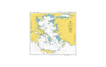 Nautical Charts Greece British Admiralty Seekarte 180 - Aegean Sea / Ägäisches Meer 1:1.100.000 The UK Hydrographic Office