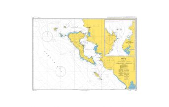 Nautical Charts British Admiralty Seekarte 205 - Approaches to Nisos Kerkyra Nisoi Paxoi - 1:150.000 The UK Hydrographic Office