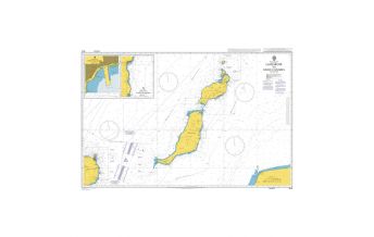Nautical Charts British Admiralty Seekarte 1862 - Islas Canarias, Lanzarote to cabo Bojador 1:350.000 The UK Hydrographic Office